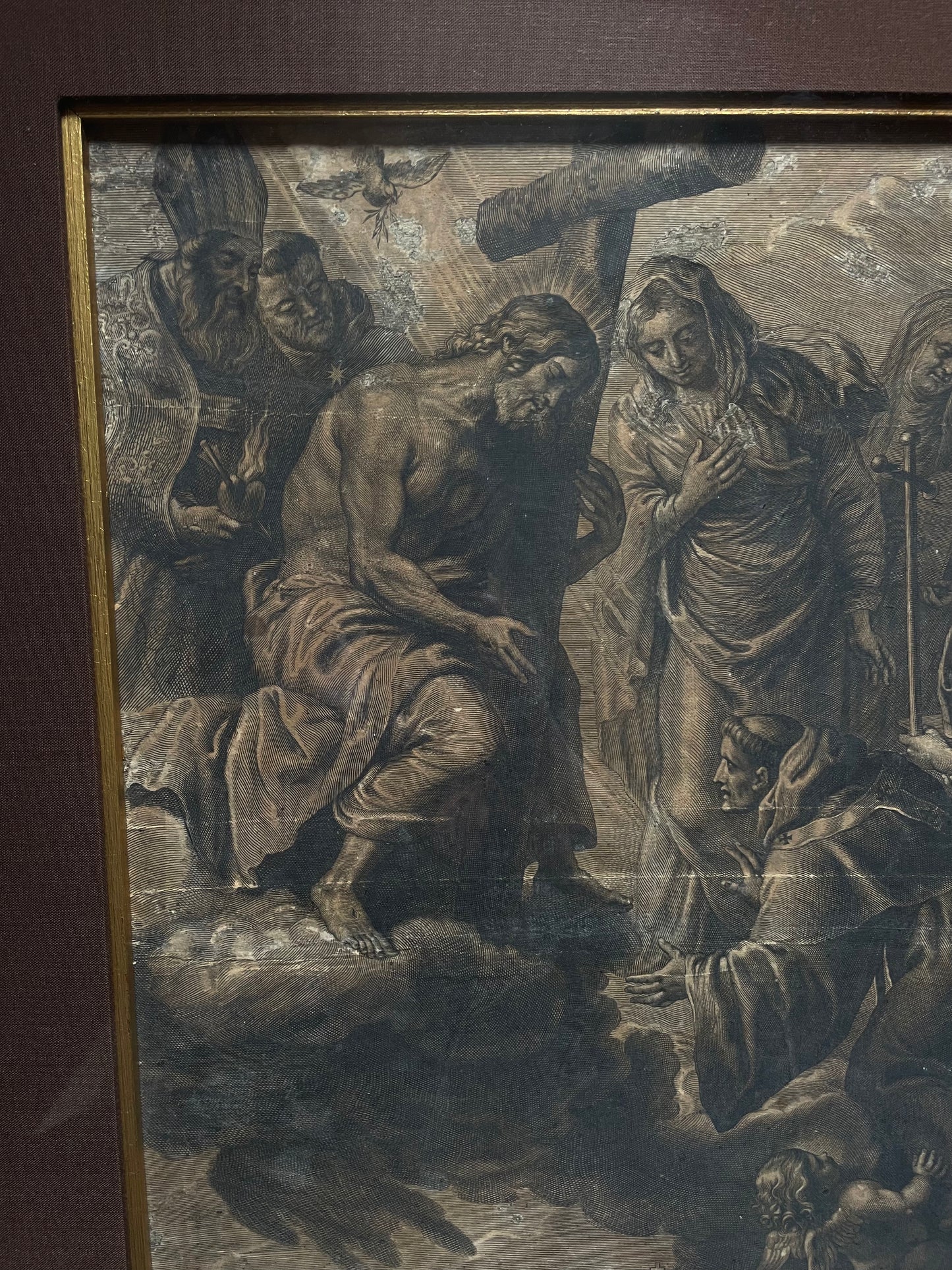 17th-century Devotional Engraving Pope Alexander VII