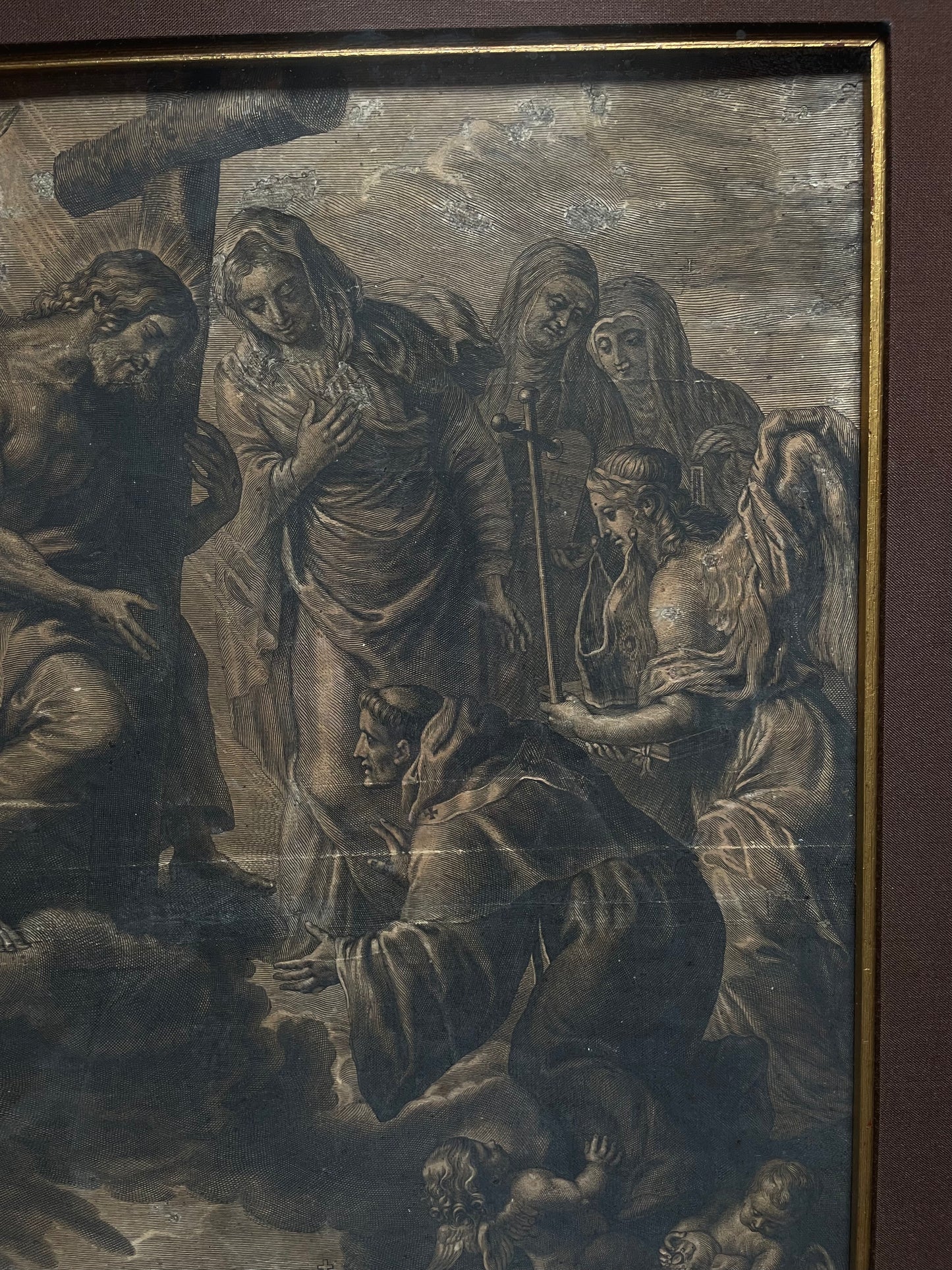 17th-century Devotional Engraving Pope Alexander VII