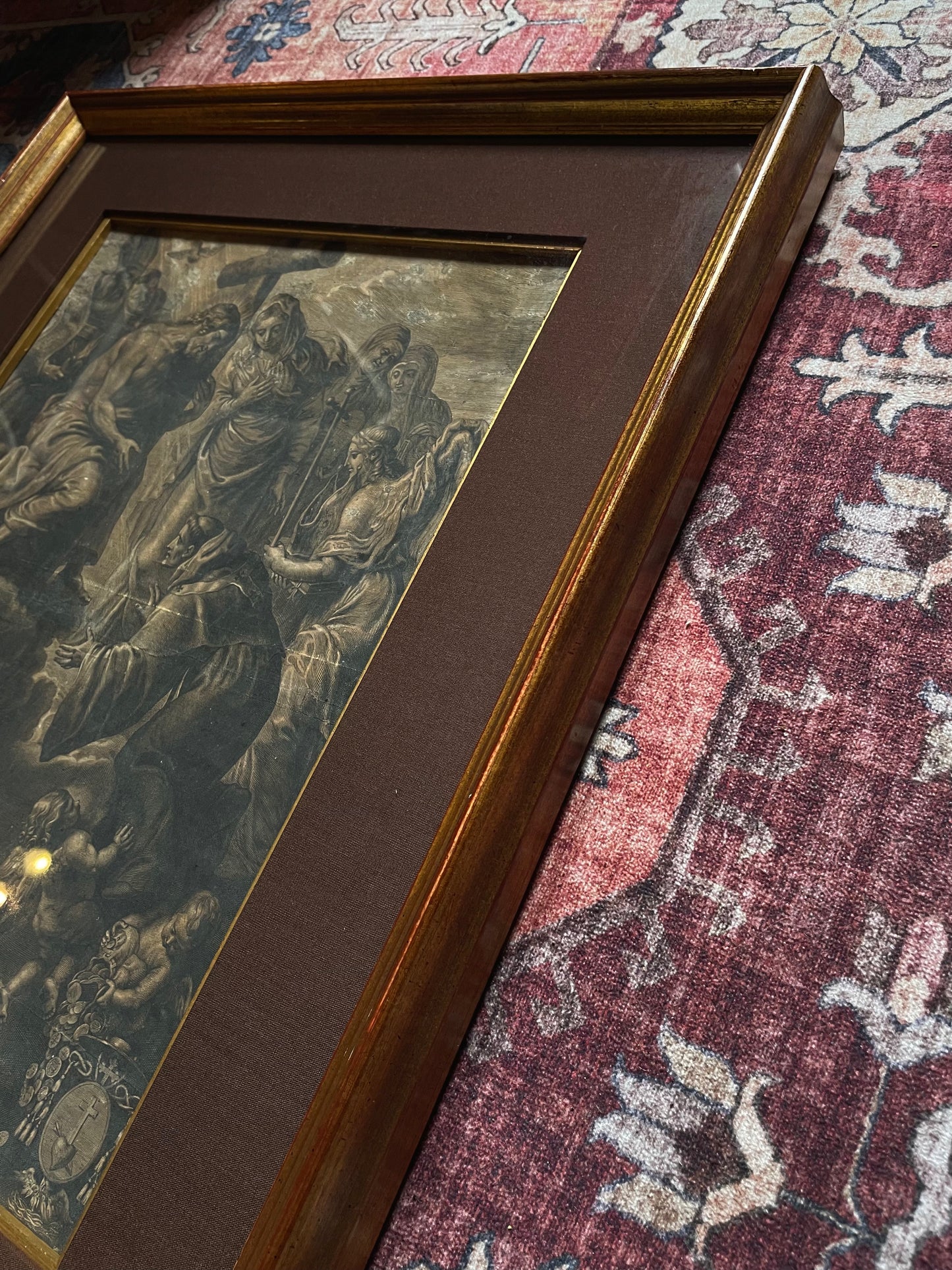 17th-century Devotional Engraving Pope Alexander VII