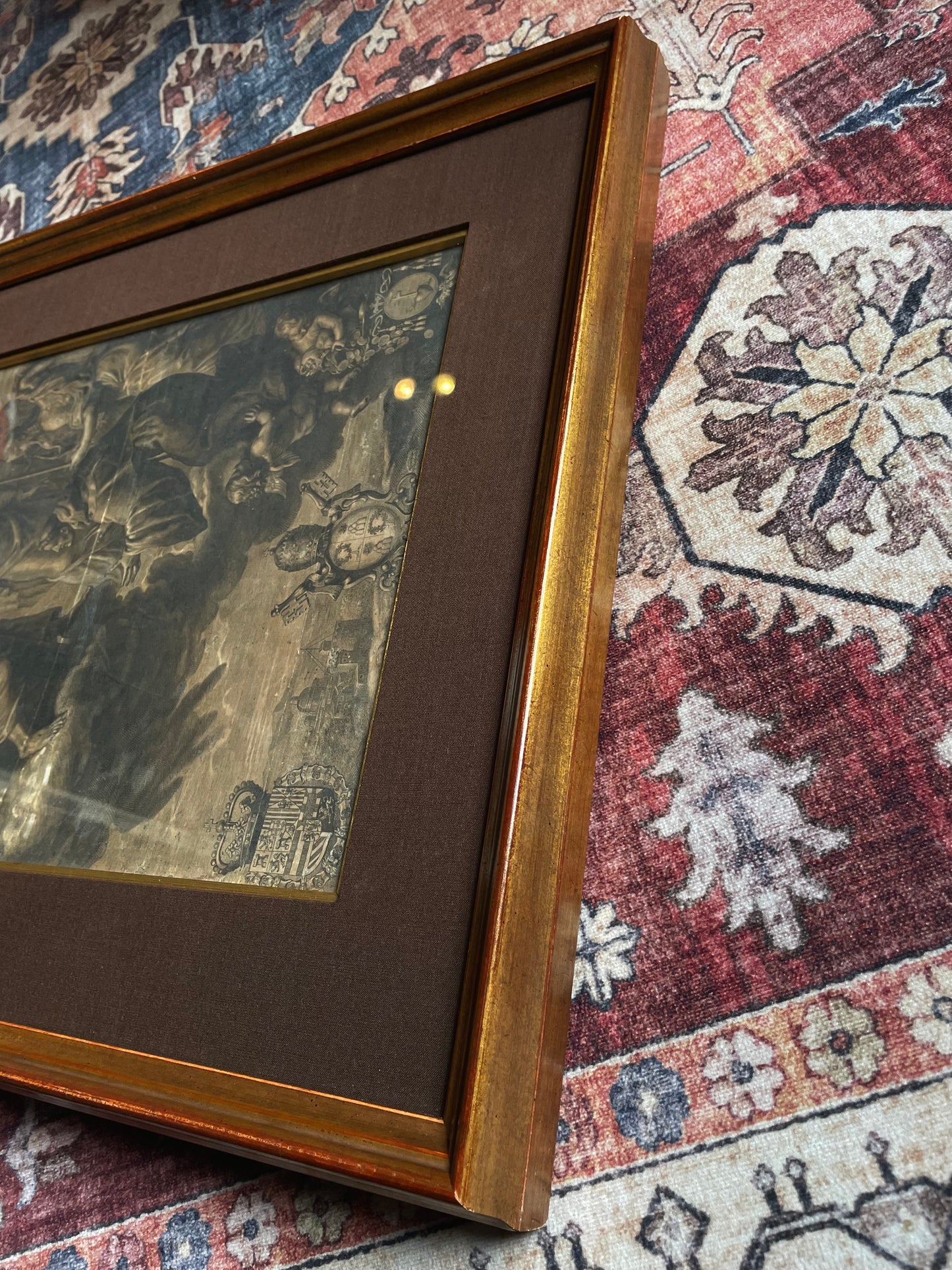 17th-century Devotional Engraving Pope Alexander VII