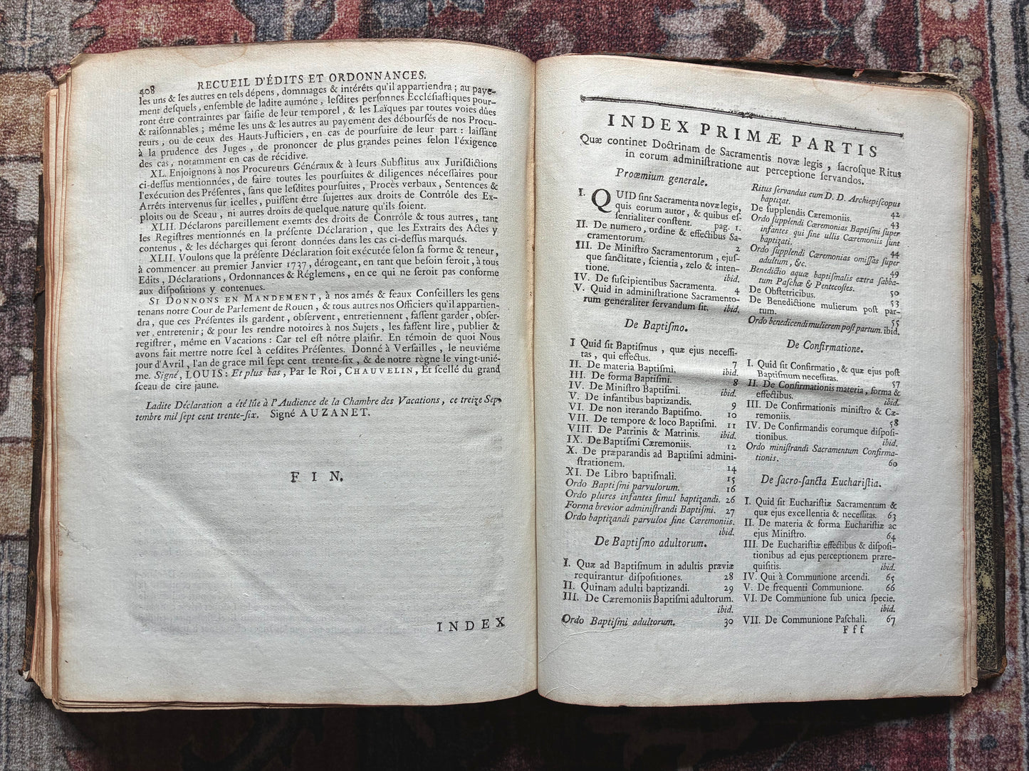 Rituale Rotomagense 1771