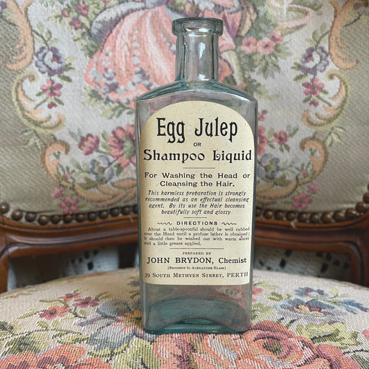 1930s Shampoo Glass Bottle