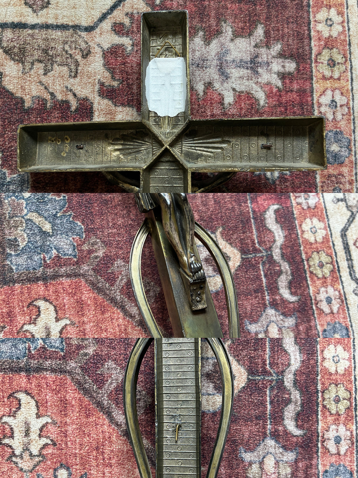 Altered Art Deco Wall Crucifix
