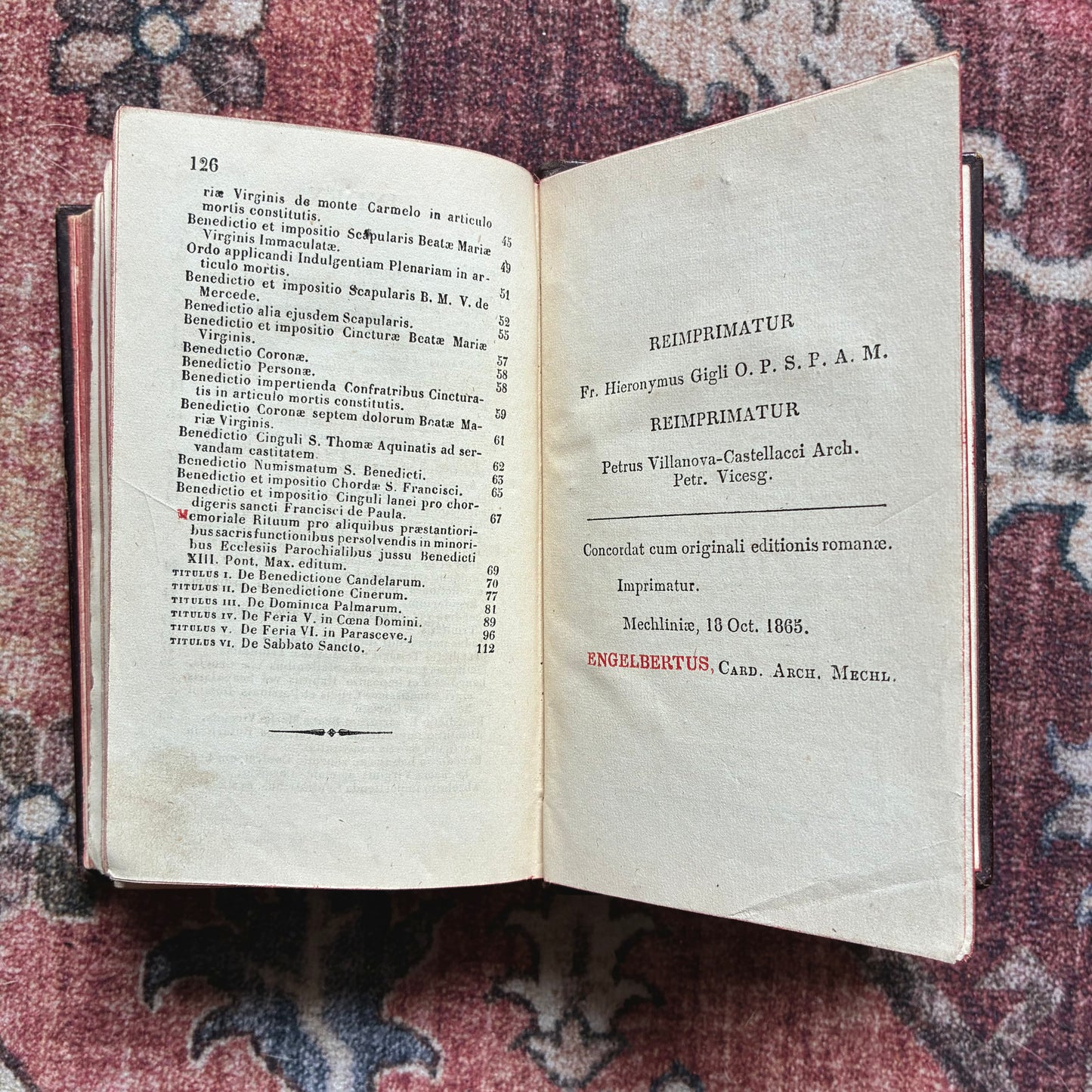 Rituale Romanum 1876